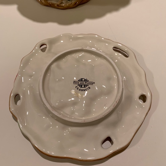 COPY - FITZ & FLOYD AUTUMN BOUNTY GRAVY BOAT & PLATE. - Picture 5 of 13